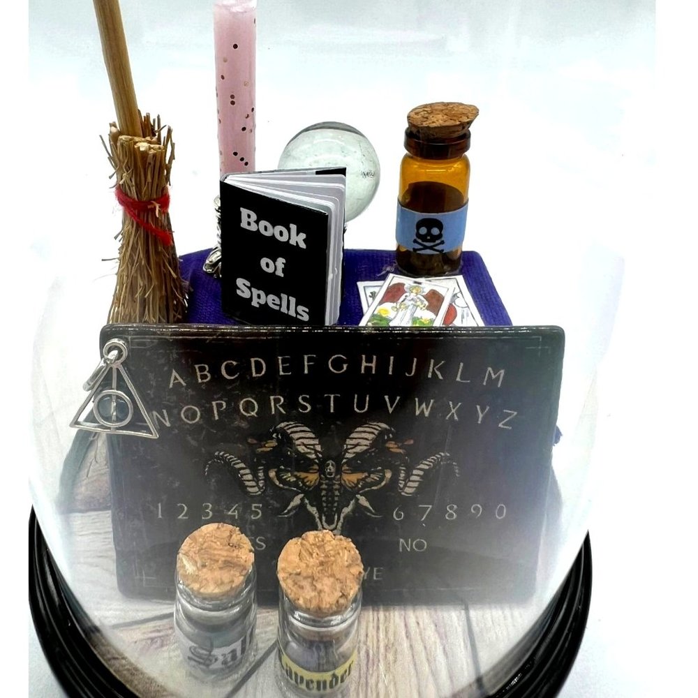 Enchanting Miniature Apothecary Tarot Potion Ouija Board Display - Magical Decor